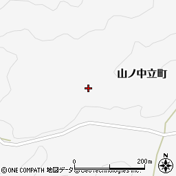 愛知県豊田市山ノ中立町中洞周辺の地図