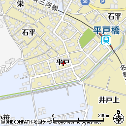 愛知県豊田市平戸橋町平戸周辺の地図