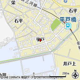 愛知県豊田市平戸橋町（平戸）周辺の地図