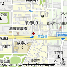 愛知県名古屋市港区川西通1丁目9周辺の地図