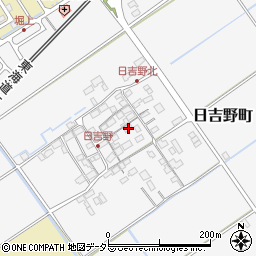 滋賀県近江八幡市日吉野町380周辺の地図