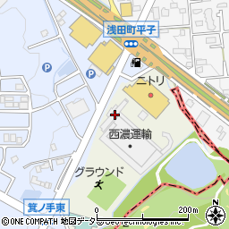 愛知県日進市浅田町美濃輪周辺の地図