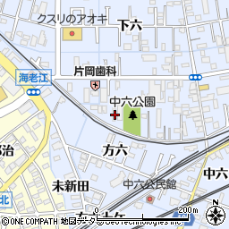愛知県弥富市鯏浦町下六10周辺の地図