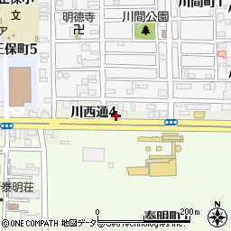 愛知県名古屋市港区川西通4丁目12周辺の地図