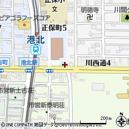 愛知県名古屋市港区川西通5丁目2周辺の地図