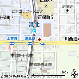 愛知県名古屋市港区川西通5丁目5周辺の地図