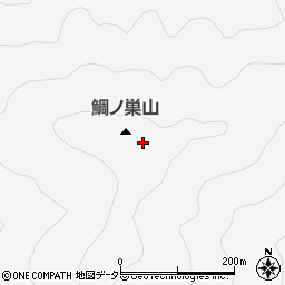 鯛ノ巣山周辺の地図