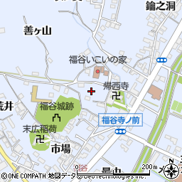 愛知県みよし市福谷町蔵屋敷周辺の地図