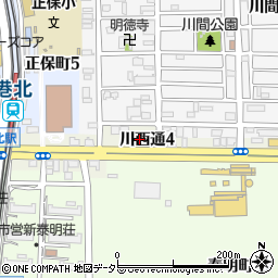 愛知県名古屋市港区川西通4丁目14周辺の地図