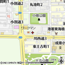 愛知県名古屋市港区川西通3丁目7周辺の地図