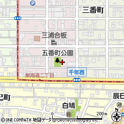 愛知県名古屋市熱田区五番町19周辺の地図