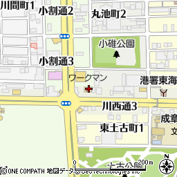愛知県名古屋市港区川西通3丁目8周辺の地図