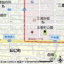 愛知県名古屋市熱田区五番町18周辺の地図
