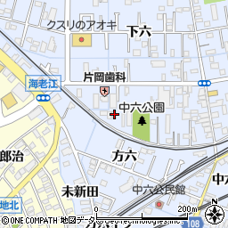 愛知県弥富市鯏浦町下六9周辺の地図