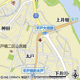 アジュール平戸橋周辺の地図