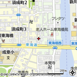 愛知県名古屋市港区川西通1丁目1周辺の地図