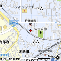愛知県弥富市鯏浦町下六6周辺の地図