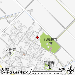 滋賀県近江八幡市安土町内野166周辺の地図