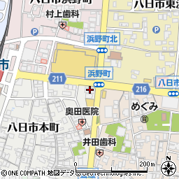 京都銀行八日市支店周辺の地図