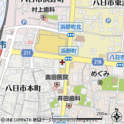 京都銀行八日市支店周辺の地図