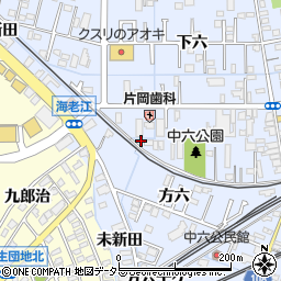 愛知県弥富市鯏浦町下六5周辺の地図