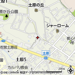 愛知県名古屋市天白区土原周辺の地図