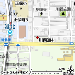 愛知県名古屋市港区川西通4丁目19周辺の地図