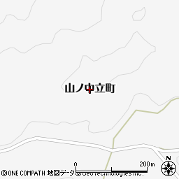 愛知県豊田市山ノ中立町周辺の地図