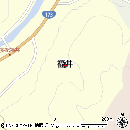 兵庫県丹波篠山市福井周辺の地図