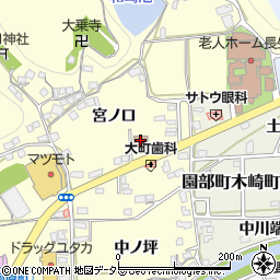 京都中部広域消防組合消防本部園部消防署周辺の地図