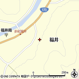 兵庫県丹波篠山市福井1332周辺の地図