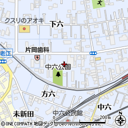 愛知県弥富市鯏浦町下六23周辺の地図