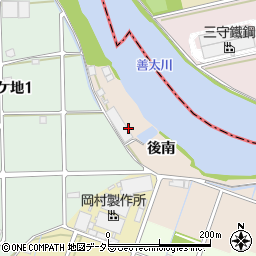 愛知県弥富市善太町後南周辺の地図