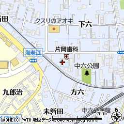 愛知県弥富市鯏浦町下六4周辺の地図