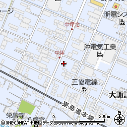 三島信用金庫片浜支店周辺の地図