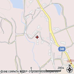 岡山県津山市新野山形72周辺の地図