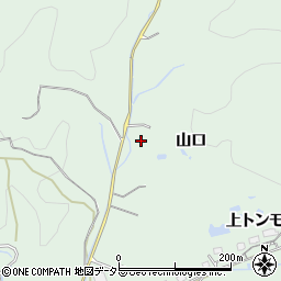 愛知県豊田市山中町山口周辺の地図
