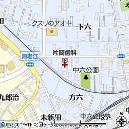 愛知県弥富市鯏浦町下六7周辺の地図