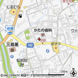 富士伊豆農業協同組合　三島函南地区本部三島支店周辺の地図