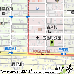 愛知県名古屋市熱田区五番町17周辺の地図