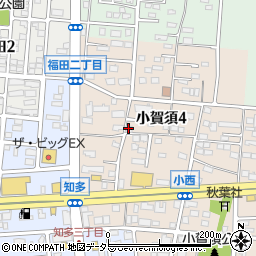 エーデル小賀須周辺の地図