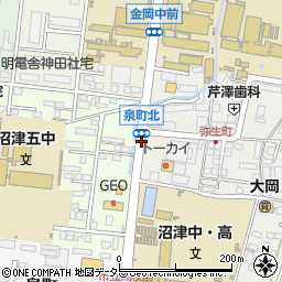 加藤学園入口周辺の地図