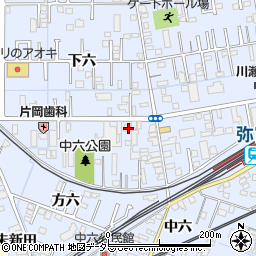 愛知県弥富市鯏浦町下六29周辺の地図