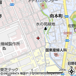 静岡県三島市緑町22周辺の地図