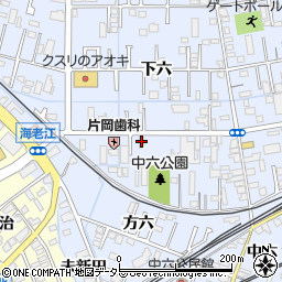 愛知県弥富市鯏浦町下六13周辺の地図