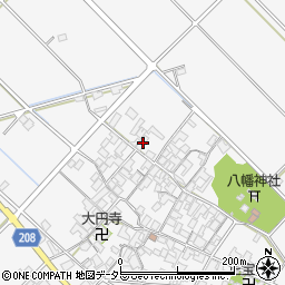 滋賀県近江八幡市安土町内野695周辺の地図