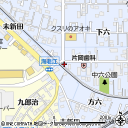 愛知県弥富市鯏浦町下六1周辺の地図