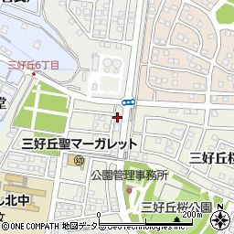 ファミリーマート三好丘桜店周辺の地図