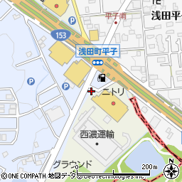 愛知県日進市赤池町箕ノ手周辺の地図