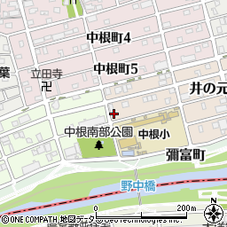 愛知県名古屋市瑞穂区井の元町34周辺の地図